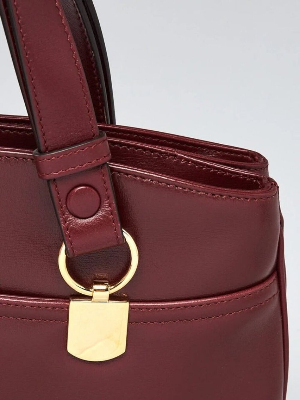 Gucci Burgundy Leather Arli Shoulder Bag - Picture 10 of 12